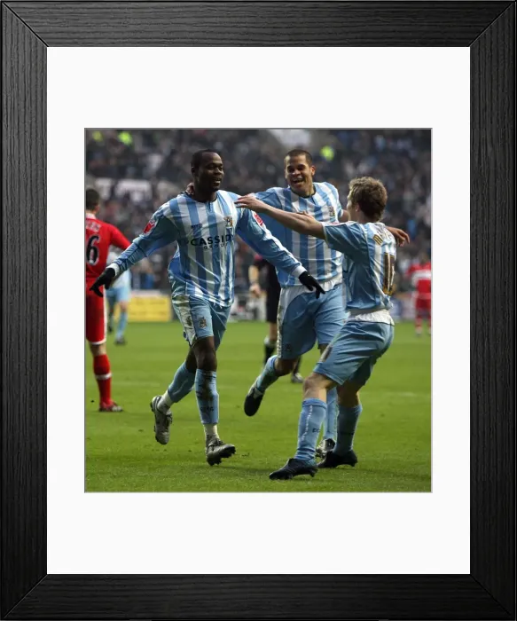 Framed Print : Stern John's FA Cup Upset: Coventry City's Equalizer Against Middlesbrough (2006)