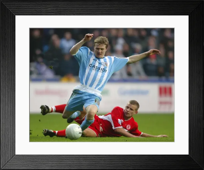 Framed Print : Gary McSheffrey vs. Lee Cattermole: A FA Cup Battle at Ricoh Arena (2006) Framed Print : Gary McSheffrey vs. Lee Cattermole: A FA Cup Battle at Ricoh Arena (2006)