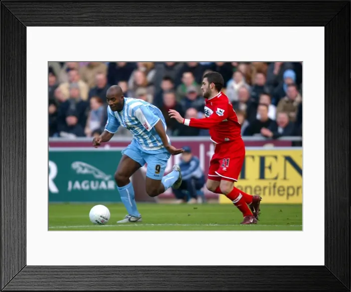 Framed Print : Dele Adebola's Upset Goal Against Middlesbrough in FA Cup Fourth Round (2006)