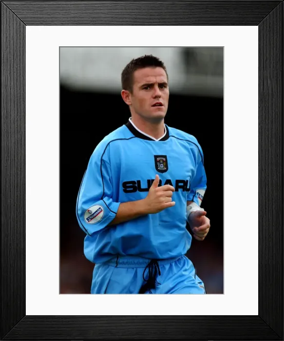 Framed Print : David Thompson in Action: Coventry City vs. Stockport County, Nationwide League Division One (August 11, 2001) Framed Print : David Thompson in Action: Coventry City vs. Stockport County, Nationwide League Division One (August 11, 2001)