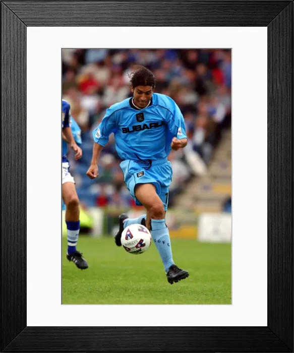 Framed Print : Chippo in Action: Coventry City's Youssef Leads the Charge Against Stockport County (August 11, 2001, Nationwide League Division One) Framed Print : Chippo in Action: Coventry City's Youssef Leads the Charge Against Stockport County (August 11, 2001, Nationwide League Division One)