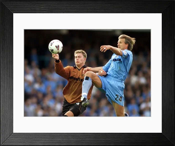 Framed Print : Nilsson vs. Proudlock: A Battle of Champions – Coventry City vs. Wolverhampton Wanderers in Nationwide Division One (2001) Framed Print : Nilsson vs. Proudlock: A Battle of Champions – Coventry City vs. Wolverhampton Wanderers in Nationwide Division One (2001)