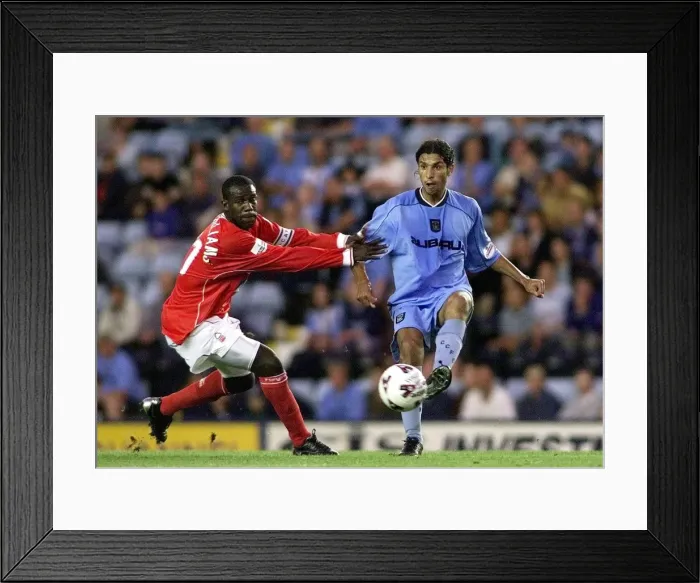Framed Print : Chippo vs. Bart-Williams: A Battle at Highfield Road - Coventry City vs. Nottingham Forest (Nationwide League Division One, 2001)