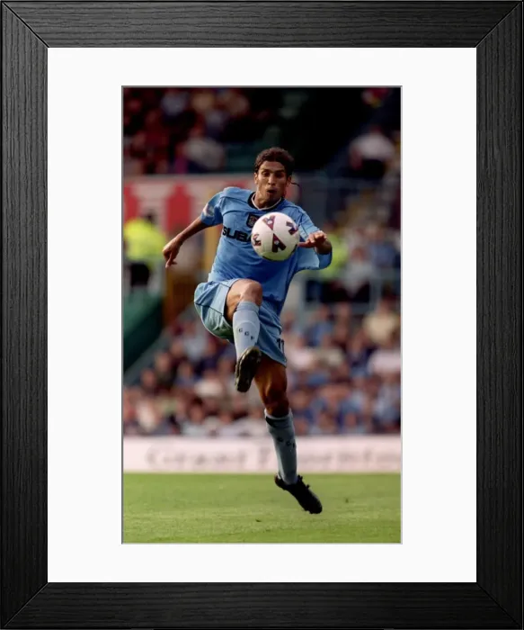 Framed Print : Determined Youssef Chippo Leads Coventry City Against Wolves in Nationwide League Division One (19-08-2001) Framed Print : Determined Youssef Chippo Leads Coventry City Against Wolves in Nationwide League Division One (19-08-2001)