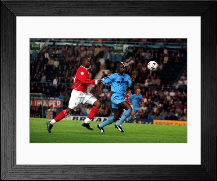 Framed Print : Chasing Glory: Paul Williams vs. Stern John - Coventry City vs. Nottingham Forest (2001) Framed Print : Chasing Glory: Paul Williams vs. Stern John - Coventry City vs. Nottingham Forest (2001)