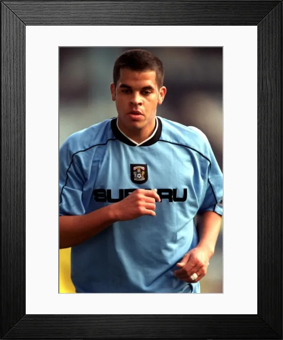 Framed Print : Clash in Division One: Coventry City vs. Watford (09-12-2001) Framed Print : Clash in Division One: Coventry City vs. Watford (09-12-2001)
