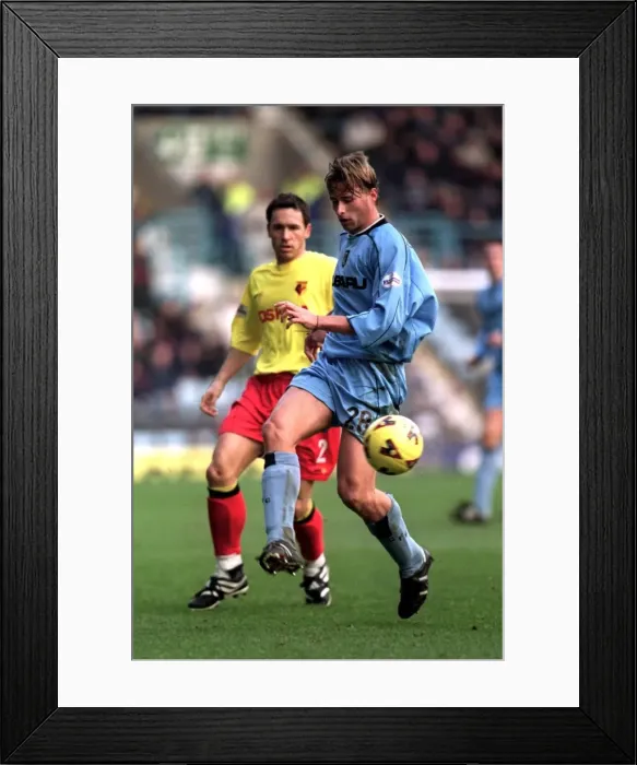 Framed Print : Coventry City vs Watford: Clash in Nationwide League Division One (09-12-2001) - Laurent Delorge in Action Framed Print : Coventry City vs Watford: Clash in Nationwide League Division One (09-12-2001) - Laurent Delorge in Action