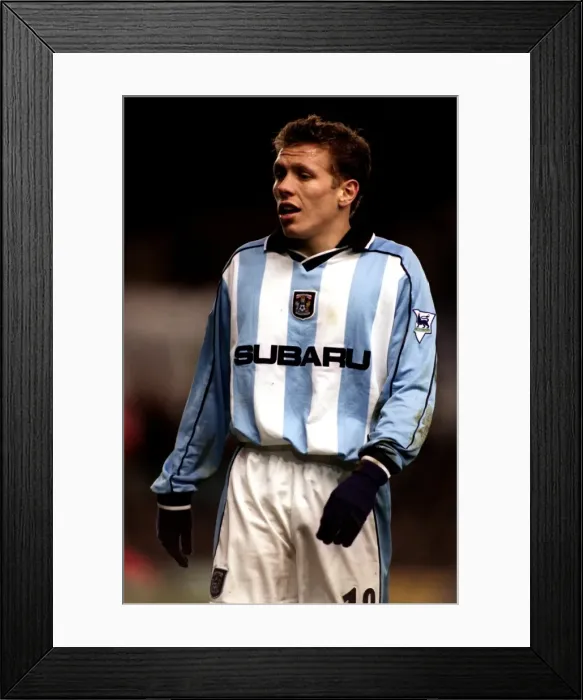 Framed Print : Craig Bellamy's Epic Showdown: Coventry City vs Manchester City (Premier League, 01-01-2001) Framed Print : Craig Bellamy's Epic Showdown: Coventry City vs Manchester City (Premier League, 01-01-2001)