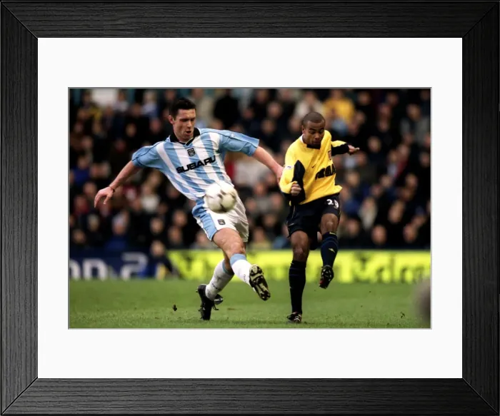 Framed Print : Cedric Roussel vs. Ashley Cole: A Football Battle at Coventry City vs. Arsenal (FA Carling Premiership, 03-02-2001) Framed Print : Cedric Roussel vs. Ashley Cole: A Football Battle at Coventry City vs. Arsenal (FA Carling Premiership, 03-02-2001)