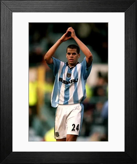 Framed Print : Marcus Hall's Euphoric Moment: Coventry City's Victory Over Derby County in FA Carling Premiership (31-03-2001) Framed Print : Marcus Hall's Euphoric Moment: Coventry City's Victory Over Derby County in FA Carling Premiership (31-03-2001)