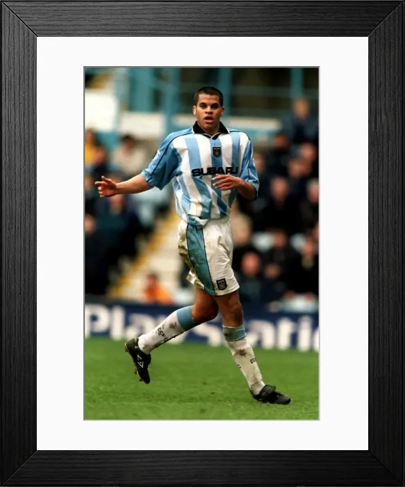 Framed Print : Marcus Hall in Action: Coventry City vs Derby County (Premier League, 31-03-2001) Framed Print : Marcus Hall in Action: Coventry City vs Derby County (Premier League, 31-03-2001)
