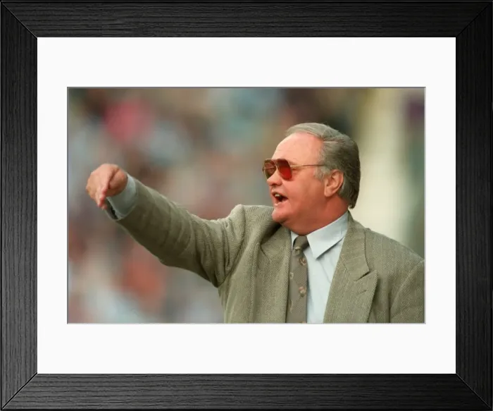 Framed Print : Ron Atkinson in Action: Coventry City vs Leeds United (1990s) Framed Print : Ron Atkinson in Action: Coventry City vs Leeds United (1990s)