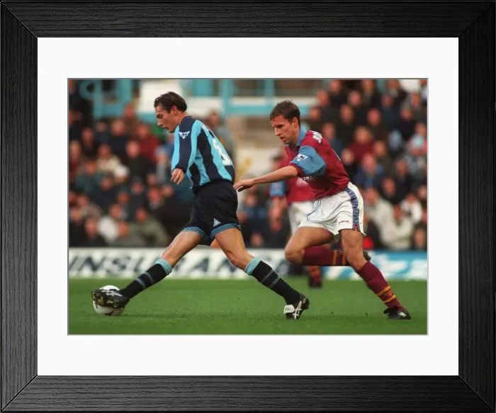 Framed Print : Noel Whelan vs Gareth Southgate: The Epic Battle for the Ball (Coventry City vs Aston Villa, 90s) Framed Print : Noel Whelan vs Gareth Southgate: The Epic Battle for the Ball (Coventry City vs Aston Villa, 90s)