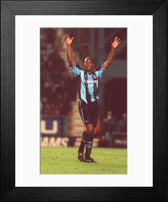 Framed Print : Dion Dublin's Epic FA Carling Premiership Clash: Coventry City vs Crystal Palace Framed Print : Dion Dublin's Epic FA Carling Premiership Clash: Coventry City vs Crystal Palace