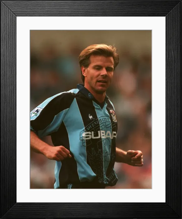Framed Print : Roland Nilsson Leads Coventry City in FA Carling Premiership Showdown Against Blackburn Rovers Framed Print : Roland Nilsson Leads Coventry City in FA Carling Premiership Showdown Against Blackburn Rovers
