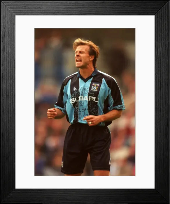Framed Print : Roland Nilsson and Coventry City Face Blackburn Rovers in FA Carling Premiership Showdown Framed Print : Roland Nilsson and Coventry City Face Blackburn Rovers in FA Carling Premiership Showdown