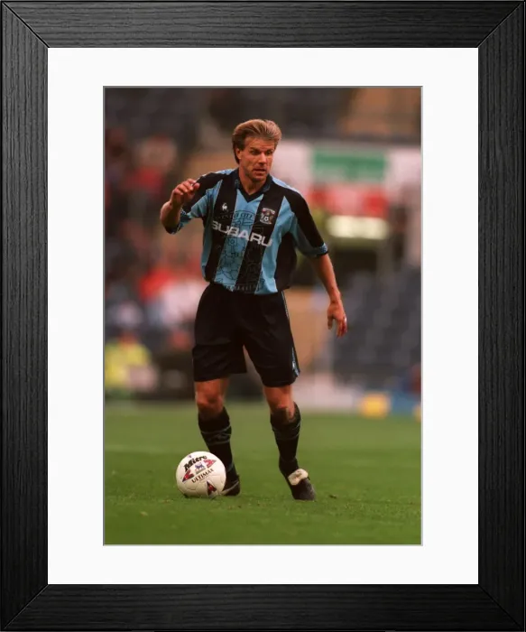 Framed Print : Roland Nilsson and Coventry City Face Off Against Blackburn Rovers in FA Carling Premiership Showdown Framed Print : Roland Nilsson and Coventry City Face Off Against Blackburn Rovers in FA Carling Premiership Showdown