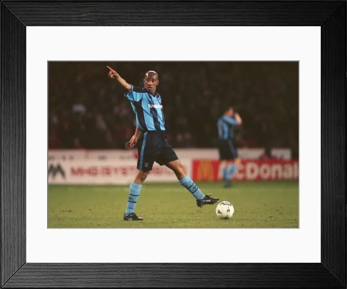 Framed Print : Dion Dublin's Thrilling FA Cup Moment: Sheffield United vs. Coventry City (Quarter Final Replay) Framed Print : Dion Dublin's Thrilling FA Cup Moment: Sheffield United vs. Coventry City (Quarter Final Replay)