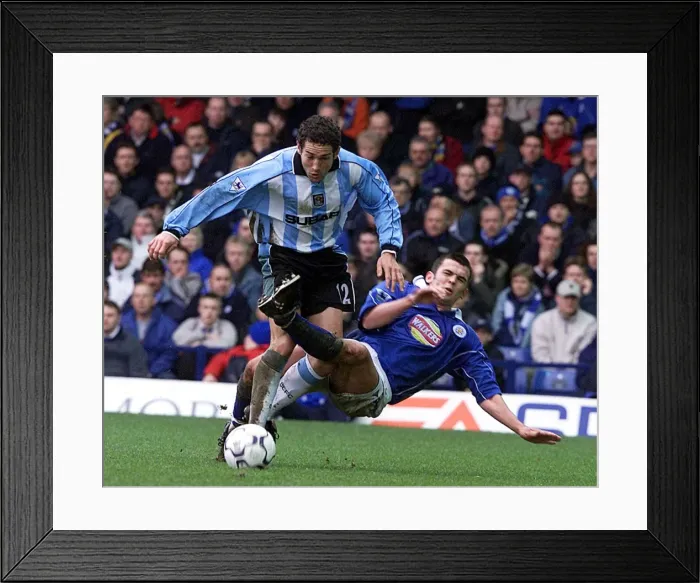 Framed Print : FA Carling Premiership - Leicester City v Coventry City - Filbert Street