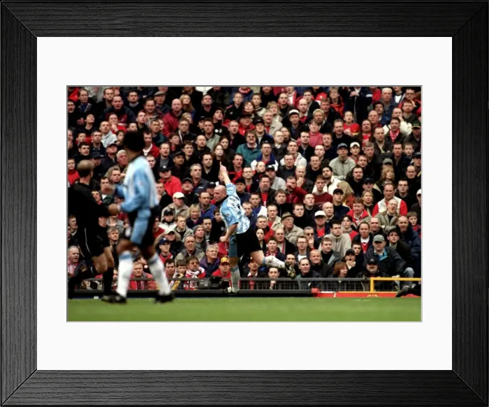 Framed Print : Coventry City's Historic Double: John Hartson's Brace Leads Shocking FA Carling Premiership Victory Over Manchester United (April 14, 2001) Framed Print : Coventry City's Historic Double: John Hartson's Brace Leads Shocking FA Carling Premiership Victory Over Manchester United (April 14, 2001)