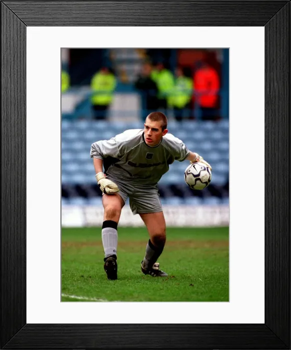 Framed Print : Coventry City FC: Gary Montgomery Prepares for Kick-off in Friendly Match Against Pakistan Framed Print : Coventry City FC: Gary Montgomery Prepares for Kick-off in Friendly Match Against Pakistan