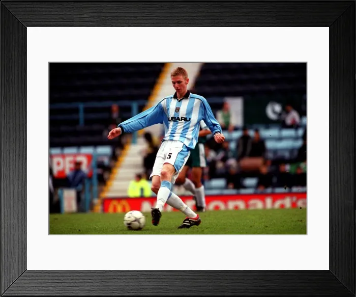 Framed Print : Calum Davenport in Action: Coventry City vs Pakistan Friendly Match Framed Print : Calum Davenport in Action: Coventry City vs Pakistan Friendly Match