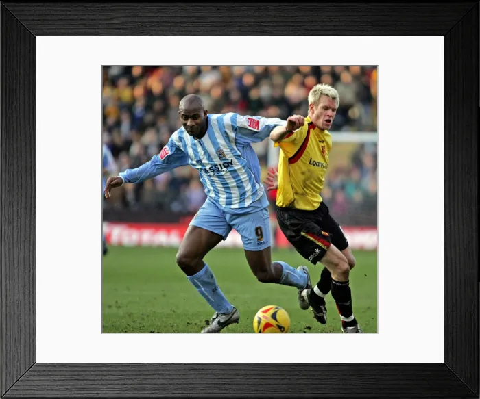 Framed Print : Coca-Cola Championship - Watford v Coventry - Vicarage Road Framed Print : Coca-Cola Championship - Watford v Coventry - Vicarage Road