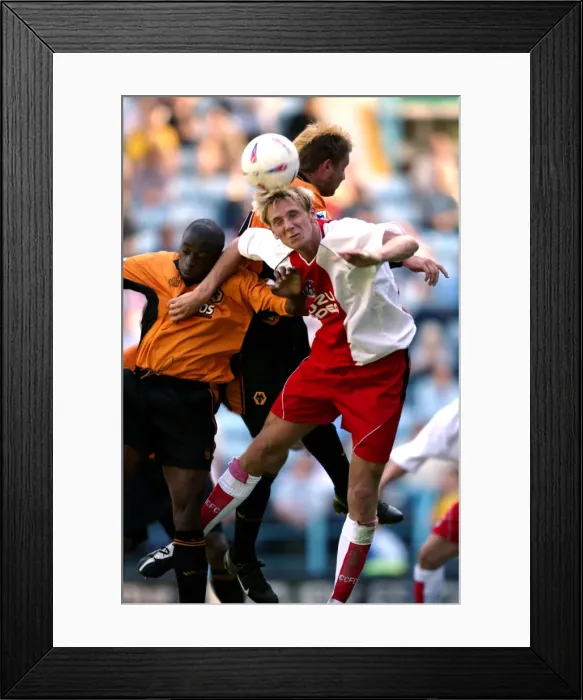 Framed Print : Calum Davenport Scores the Thrilling Last-Minute Winner for Coventry City vs. Wolverhampton (02-08-2003) Framed Print : Calum Davenport Scores the Thrilling Last-Minute Winner for Coventry City vs. Wolverhampton (02-08-2003)