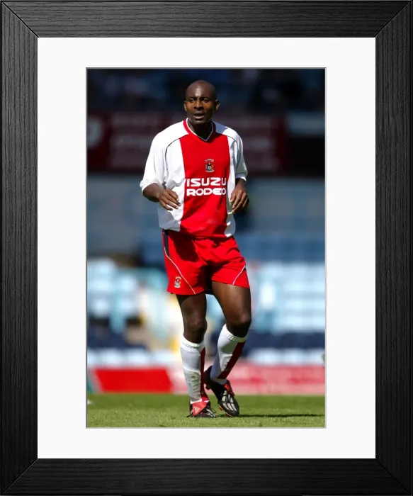 Framed Print : Dele Adebola in Action: Coventry City vs. Wolverhampton (02-08-2003) Framed Print : Dele Adebola in Action: Coventry City vs. Wolverhampton (02-08-2003)