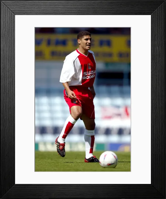 Framed Print : Youssef Safri at Highfield Road: Coventry City vs. Wolverhampton Pre-Season Friendly (02-08-2003) Framed Print : Youssef Safri at Highfield Road: Coventry City vs. Wolverhampton Pre-Season Friendly (02-08-2003)