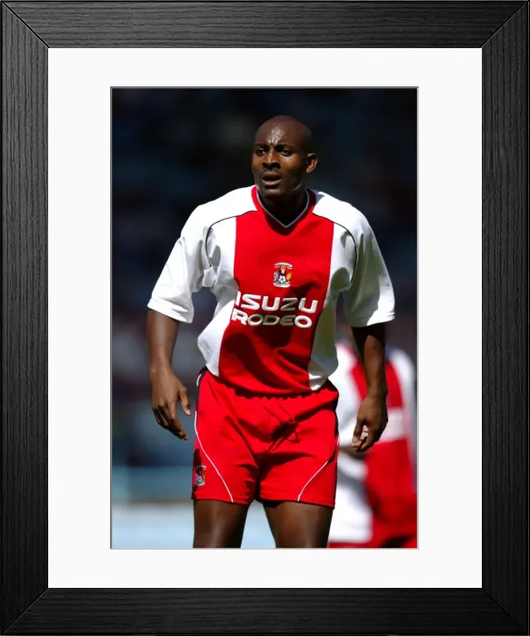 Framed Print : Unforgettable Dele Adebola: Coventry City vs. Wolverhampton (02-08-2003) Framed Print : Unforgettable Dele Adebola: Coventry City vs. Wolverhampton (02-08-2003)
