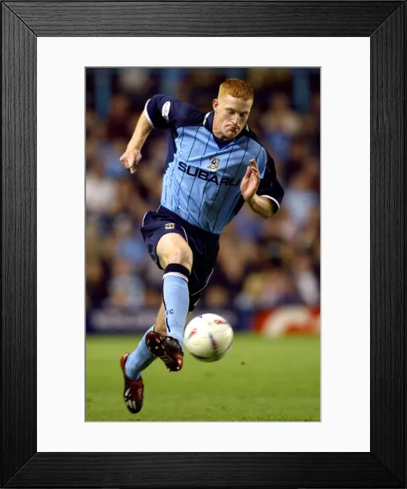 Framed Print : Andrew Whing in Action: Coventry City vs Nottingham Forest (2003 Division One Clash) Framed Print : Andrew Whing in Action: Coventry City vs Nottingham Forest (2003 Division One Clash)