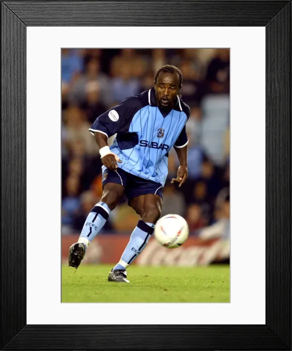 Framed Print : Patrick Suffo's Determined Performance: Coventry City vs Nottingham Forest in Nationwide League Division One (27-08-2003) Framed Print : Patrick Suffo's Determined Performance: Coventry City vs Nottingham Forest in Nationwide League Division One (27-08-2003)