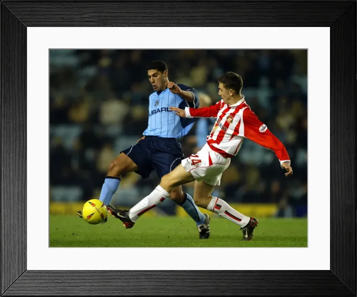 Framed Print : Battle for the Ball: Safri vs. Downing - Coventry City vs. Sunderland (Nationwide League Division One, 08-12-2003) Framed Print : Battle for the Ball: Safri vs. Downing - Coventry City vs. Sunderland (Nationwide League Division One, 08-12-2003)
