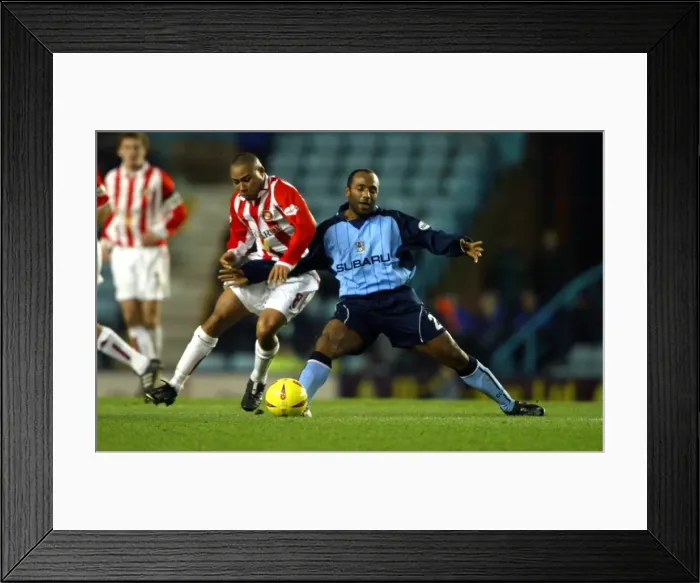 Framed Print : Battle for the Ball: Coventry City vs. Sunderland - A Rivalry Ignited: Julian Joachim vs. Jeff Whitley (Nationwide League Division One, 08-12-2003) Framed Print : Battle for the Ball: Coventry City vs. Sunderland - A Rivalry Ignited: Julian Joachim vs. Jeff Whitley (Nationwide League Division One, 08-12-2003)