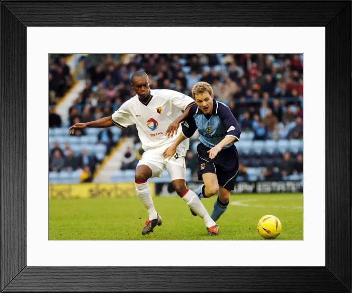 Framed Print : Nationwide Division One - Coventry v Watford - Highfield Road Framed Print : Nationwide Division One - Coventry v Watford - Highfield Road