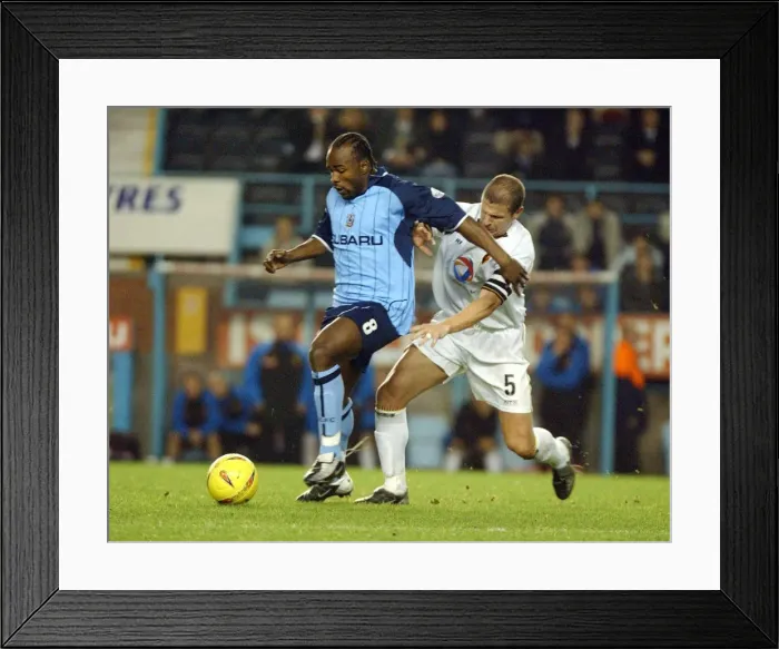 Framed Print : A Battle at Highfield Road: Coventry vs. Watford (0-0 Stalemate - Patrick Suffo vs. Neil Cox, January 10, 2004) Framed Print : A Battle at Highfield Road: Coventry vs. Watford (0-0 Stalemate - Patrick Suffo vs. Neil Cox, January 10, 2004)