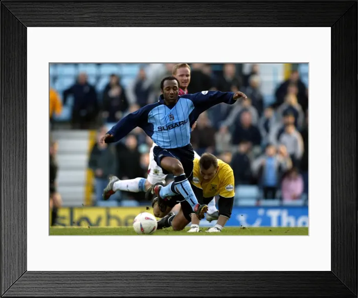 Framed Print : Joachim's Controversial Penalty: Coventry City vs Burnley (Nationwide League Division One - 13-03-2004) Framed Print : Joachim's Controversial Penalty: Coventry City vs Burnley (Nationwide League Division One - 13-03-2004)