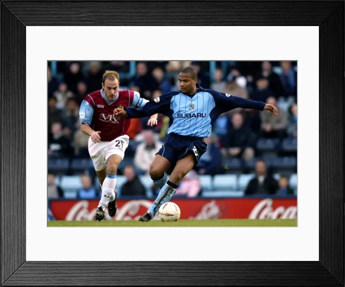 Framed Print : Clash of Titans: Eric Deloumeaux vs Neil Wood - Coventry City vs Burnley (Nationwide League Division One, 13-03-2004) Framed Print : Clash of Titans: Eric Deloumeaux vs Neil Wood - Coventry City vs Burnley (Nationwide League Division One, 13-03-2004)