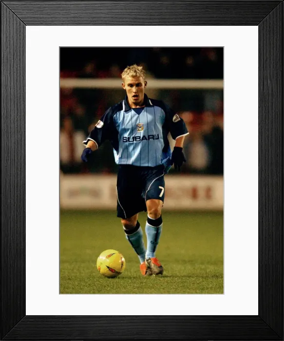 Framed Print : Clash in Division One: Coventry City's Craig Pead in Action vs Walsall (January 17, 2004) Framed Print : Clash in Division One: Coventry City's Craig Pead in Action vs Walsall (January 17, 2004)