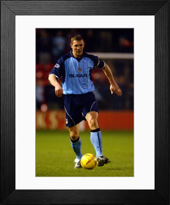 Framed Print : Muhamed Konjic in Action: Coventry City vs Walsall, Nationwide League Division One (01-17-2004) Framed Print : Muhamed Konjic in Action: Coventry City vs Walsall, Nationwide League Division One (01-17-2004)