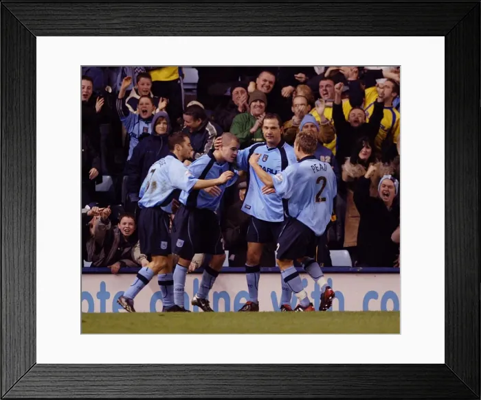 Framed Print : Lee Fowler Scores the Opener: Coventry City's FA Cup Upset Against Cardiff City (January 15, 2003) Framed Print : Lee Fowler Scores the Opener: Coventry City's FA Cup Upset Against Cardiff City (January 15, 2003)