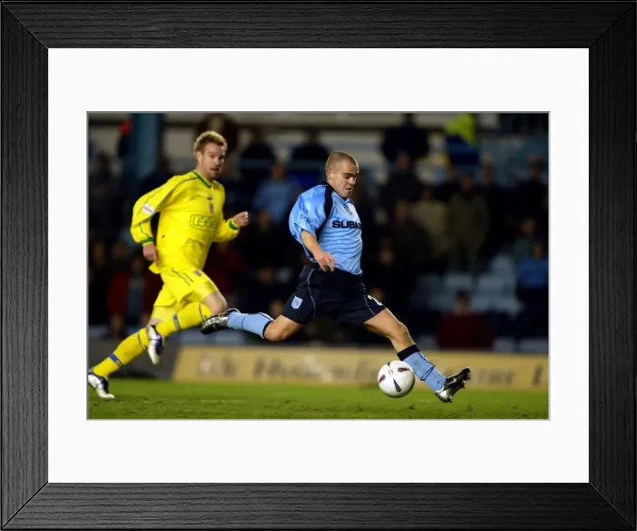 Framed Print : Lee Fowler Scores the Opener: Coventry City vs. Cardiff City - AXA FA Cup Third Round Replay (15-01-2003) Framed Print : Lee Fowler Scores the Opener: Coventry City vs. Cardiff City - AXA FA Cup Third Round Replay (15-01-2003)