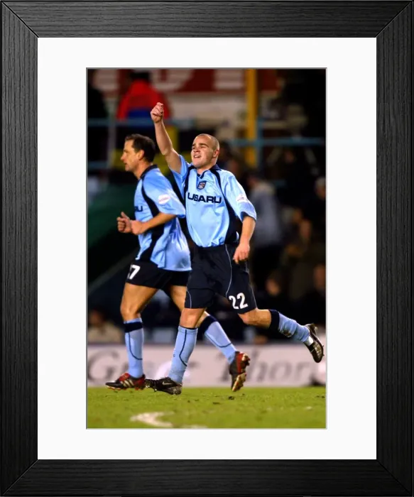 Framed Print : Lee Fowler Scores the Opener: Coventry City's Triumphant Start in FA Cup Third Round Replay vs. Cardiff City (January 15, 2003) Framed Print : Lee Fowler Scores the Opener: Coventry City's Triumphant Start in FA Cup Third Round Replay vs. Cardiff City (January 15, 2003)