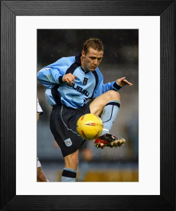 Framed Print : Intense Clash: Coventry City vs Preston North End (November 30, 2001) - Nationwide League Division One Soccer Match Framed Print : Intense Clash: Coventry City vs Preston North End (November 30, 2001) - Nationwide League Division One Soccer Match