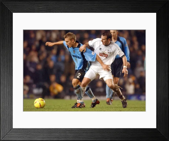 Framed Print : Intense Rivalry: Pead vs. Burley Clash in Coventry City vs. Derby County (Nationwide League Division One, 21-12-2002) Framed Print : Intense Rivalry: Pead vs. Burley Clash in Coventry City vs. Derby County (Nationwide League Division One, 21-12-2002)