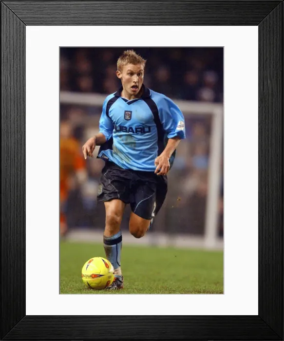 Framed Print : Clash in Division One: Coventry City vs Derby County (21-12-2002) - Craig Pead's Intense Moment Framed Print : Clash in Division One: Coventry City vs Derby County (21-12-2002) - Craig Pead's Intense Moment