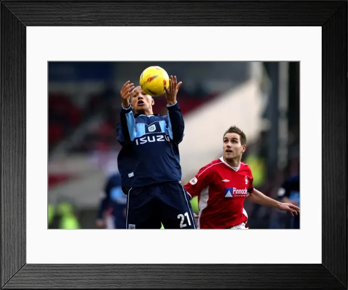 Framed Print : Battleground City Ground: Jay Bothroyd vs. Jim Brennan - Coventry City vs. Nottingham Forest (Nationwide Division One, 18-01-2003): A Footballing Battle Royale Framed Print : Battleground City Ground: Jay Bothroyd vs. Jim Brennan - Coventry City vs. Nottingham Forest (Nationwide Division One, 18-01-2003): A Footballing Battle Royale