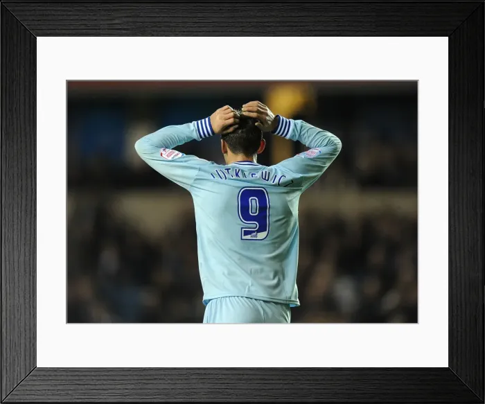 Framed Print : Heartbreaking Moment: Lukas Jutkiewicz's Disappointment After Coventry City's Defeat Against Millwall (Npower Championship, 01-11-2011) Framed Print : Heartbreaking Moment: Lukas Jutkiewicz's Disappointment After Coventry City's Defeat Against Millwall (Npower Championship, 01-11-2011)