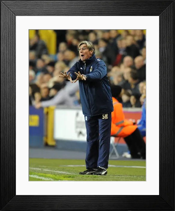 Framed Print : Steve Harrison at The Den: Coventry City vs Millwall, Npower Championship (2011) Framed Print : Steve Harrison at The Den: Coventry City vs Millwall, Npower Championship (2011)